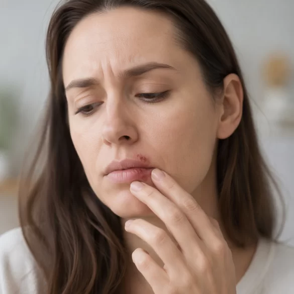 Blizny po opryszczce