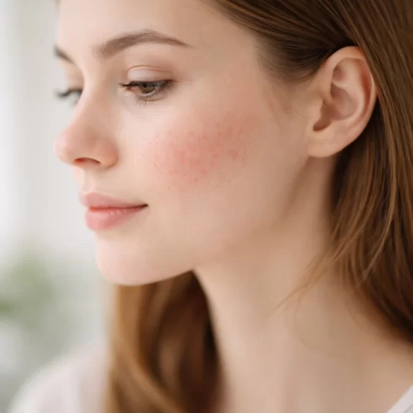 Krosty na policzkach