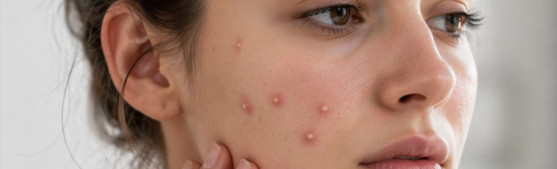 Krosty z wodą na twarzy