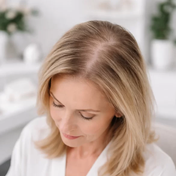 Łysienie na czubku głowy