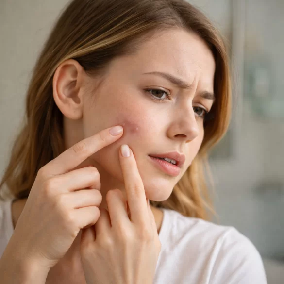 Pryszcze – grudki podskórne