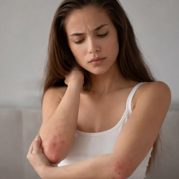 Pryszcze na łokciach