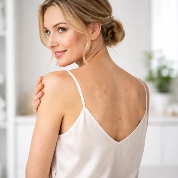 Pryszcze ropne na plecach