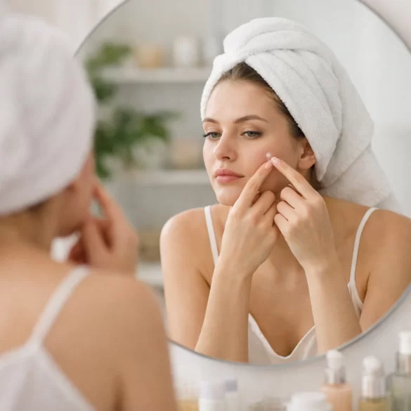 Pryszcze z białym czubkiem