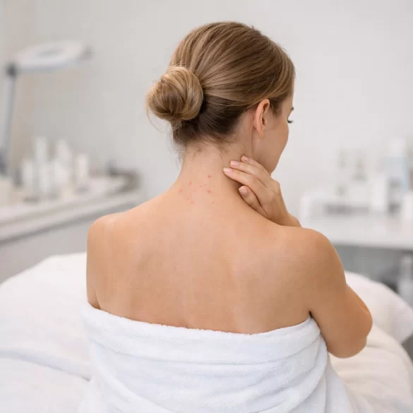 Pryszcze z tyłu szyi