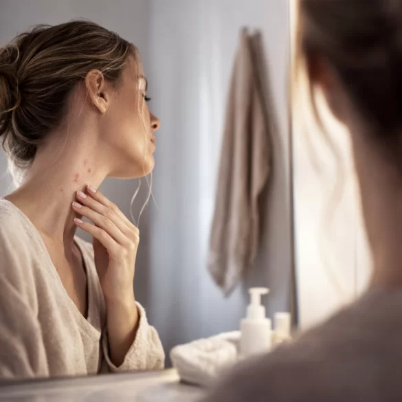 Ropne pryszcze na szyi