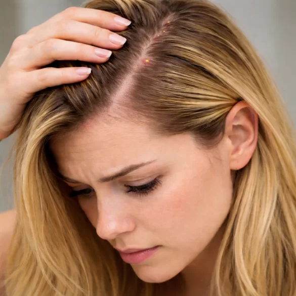 Żółte pryszcze na głowie